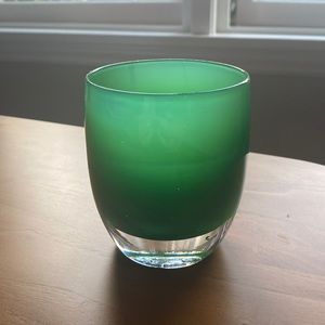 Evergreen glassybaby with sticker